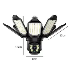 PUREPOWER - Lámpara de Cámara de vigilancia inteligente panorámica de 360 grados