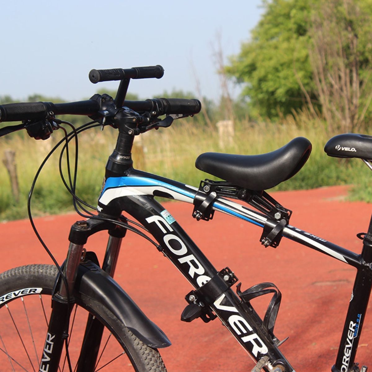 KINDA NICE - Sillas Asientos De Bicicleta Para Niños + Manillar Negro