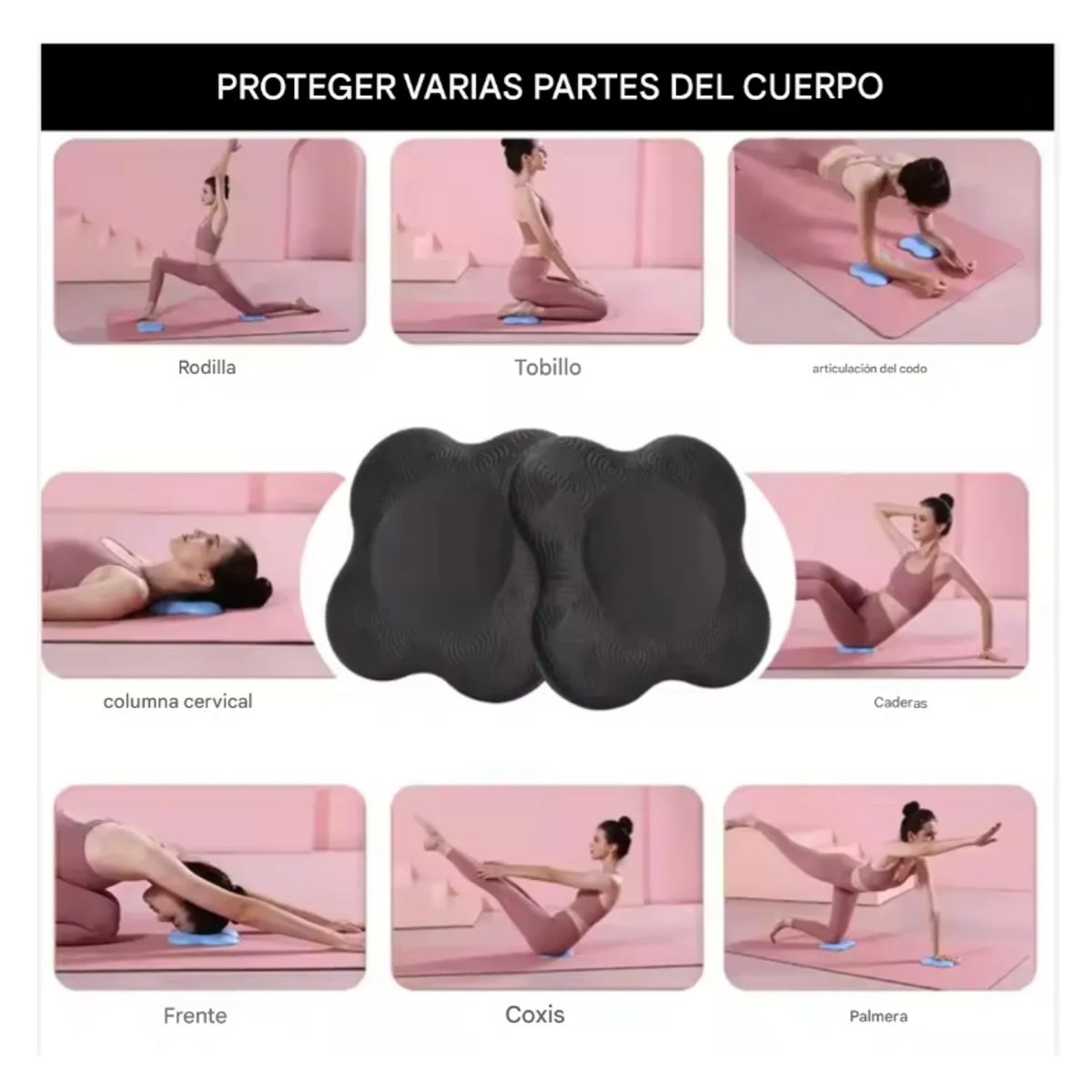 KINDA NICE - 2 Esterillas De Yoga Con Rodilleras Y Coderas