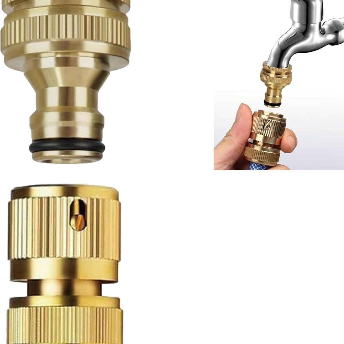 KUANGYE - Pack Conector Rapido 12 + Adaptador 12 34 Manguera