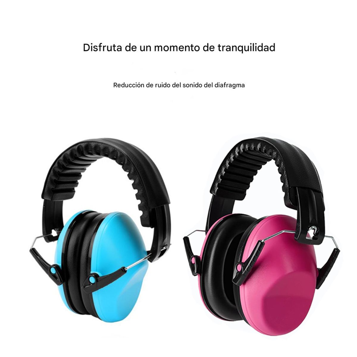 KINDA NICE - Orejeras Antirruido Con Diadema Para Dormir Rojo
