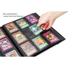 GENERICO - Carpeta Cartas Tcg 360 Bolsillos Mitos Magic Pokémon Yugioh Color Negra