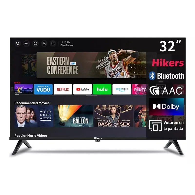 HIKERS - Smart TV Hikers 32'' HD Android DLED Con HDMI USB WIFI Bluetooth