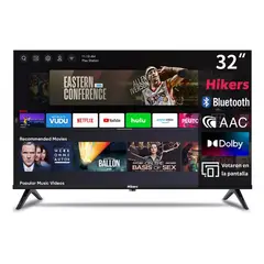 HIKERS - Smart TV 32'' HD Android DLED Con HDMI USB WIFI Bluetooth
