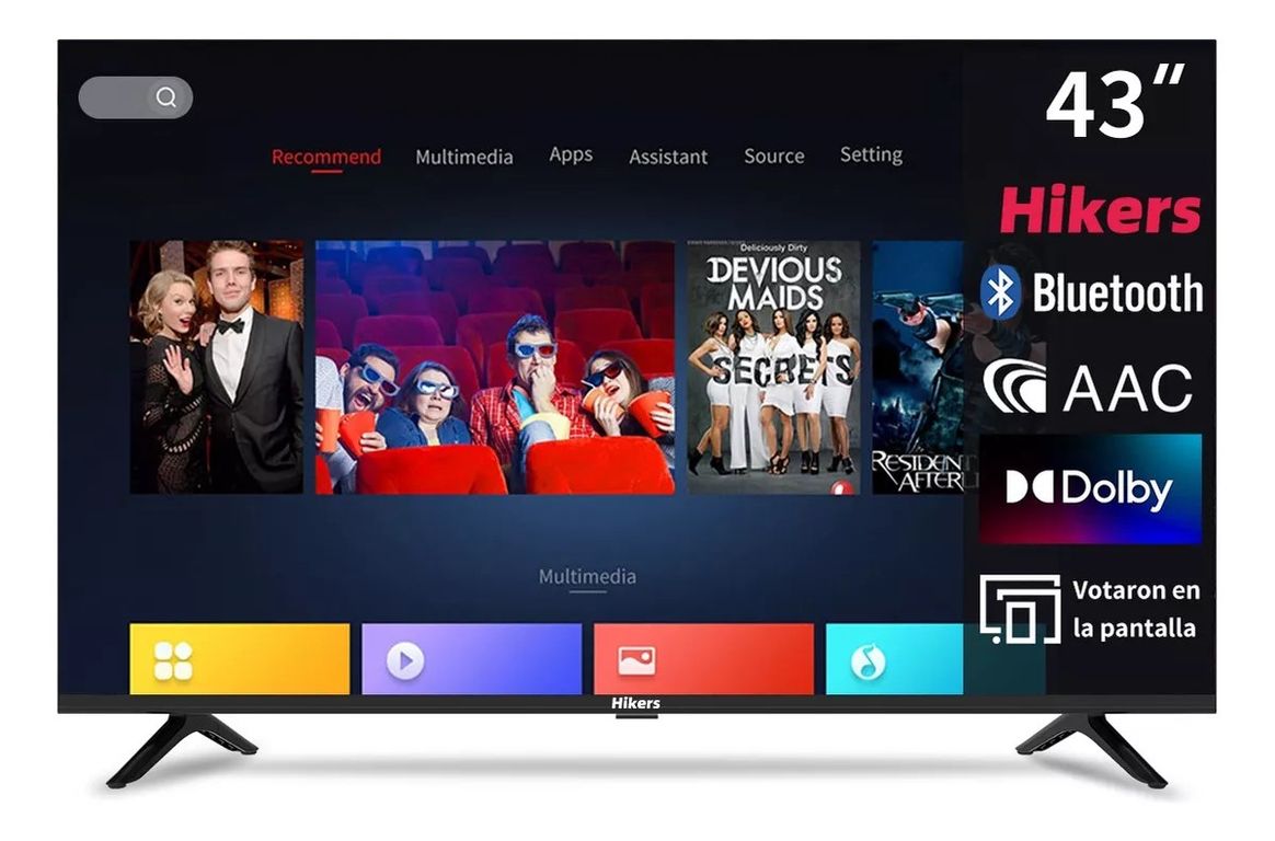 Smart TV 43 FHD Android DLED Con HDMI USB WIFI Bluetooth