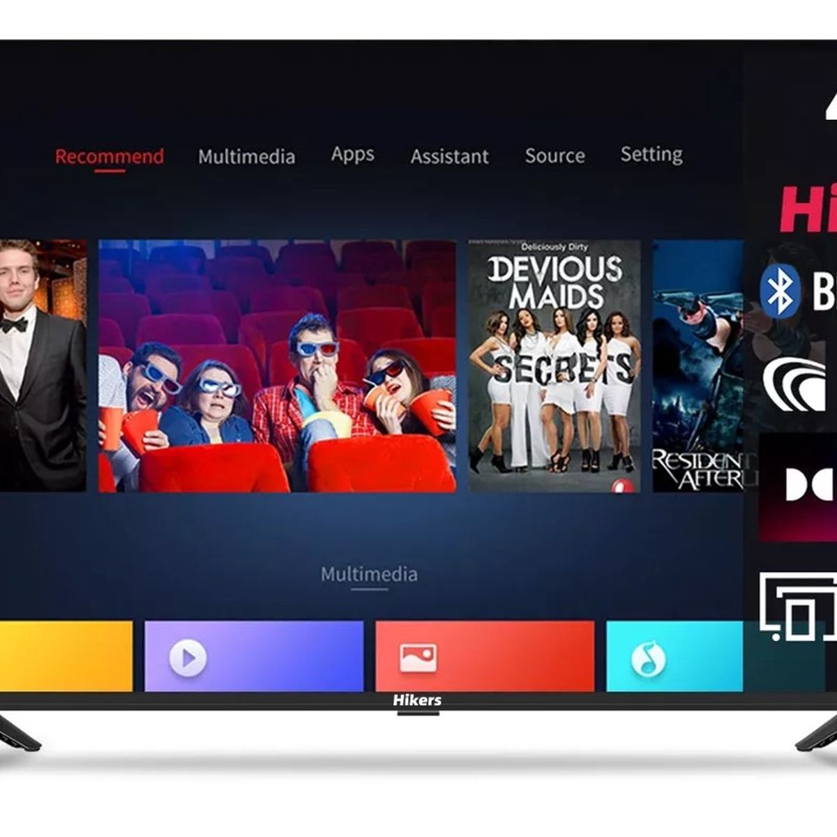 HIKERS - Smart TV Hikers 43 FHD Android DLED Con HDMI USB WIFI Bluetooth