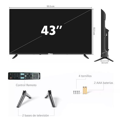Imagen 2 del producto Smart TV 43 FHD Android DLED Con HDMI USB WIFI Bluetooth