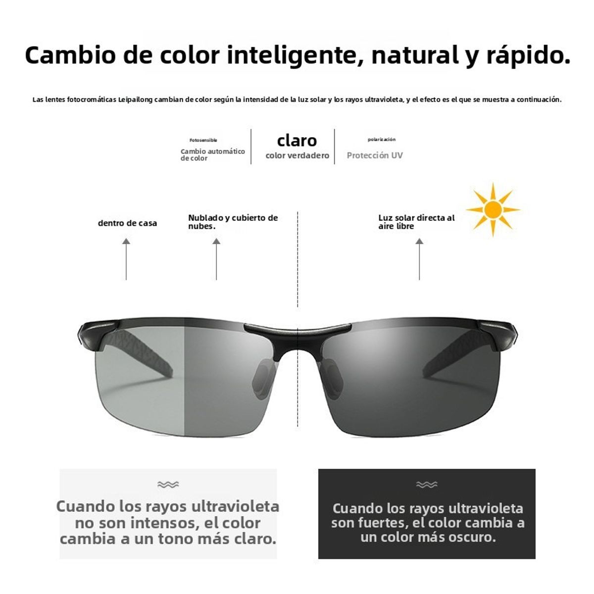 TIOZONEY - Lentes de Sol Hombre