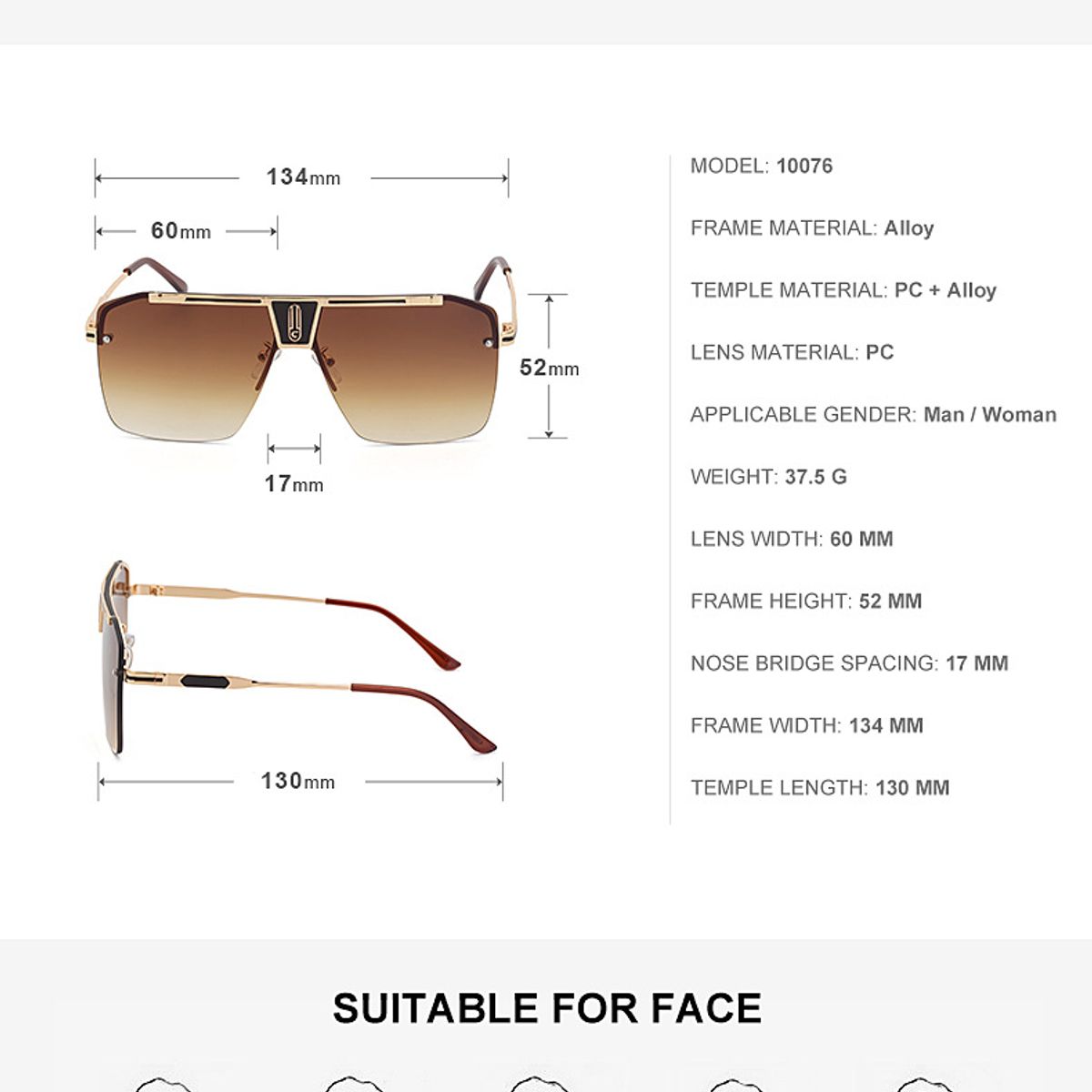 TIOZONEY - Lentes de Sol Hombre