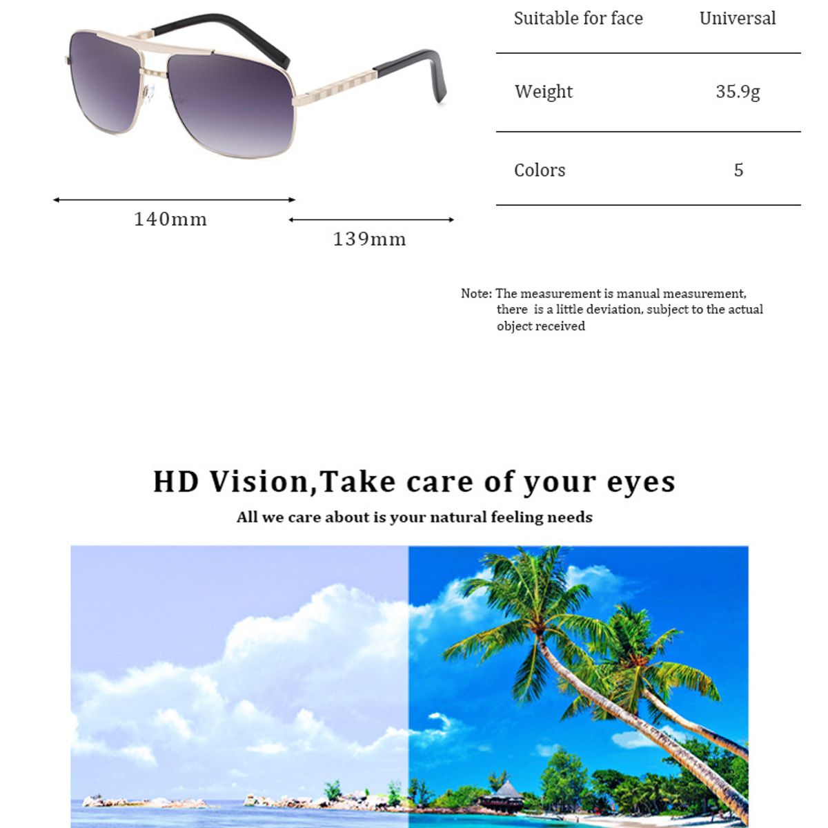 TIOZONEY - Lentes de Sol Hombre