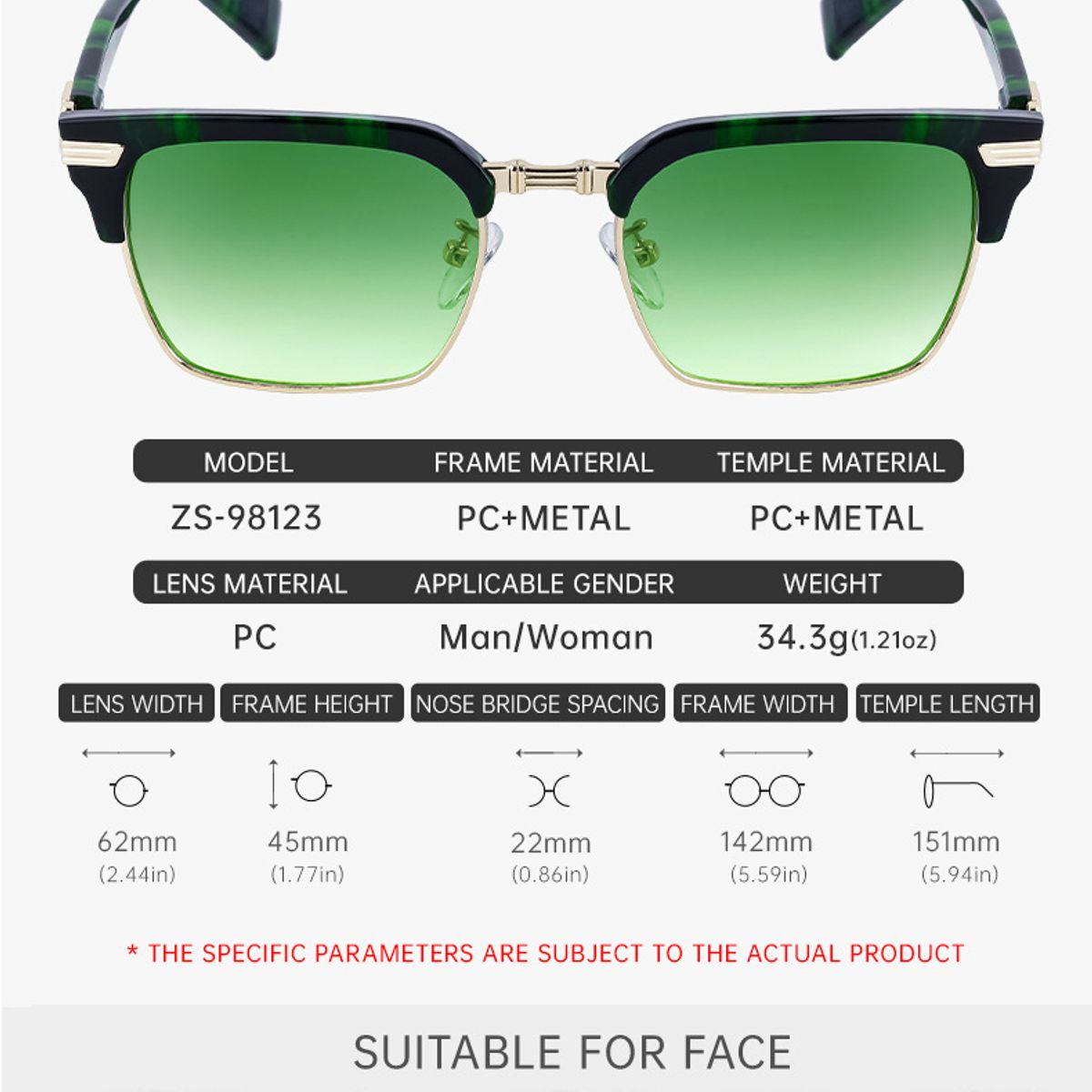 TIOZONEY - Lentes de Sol Hombre