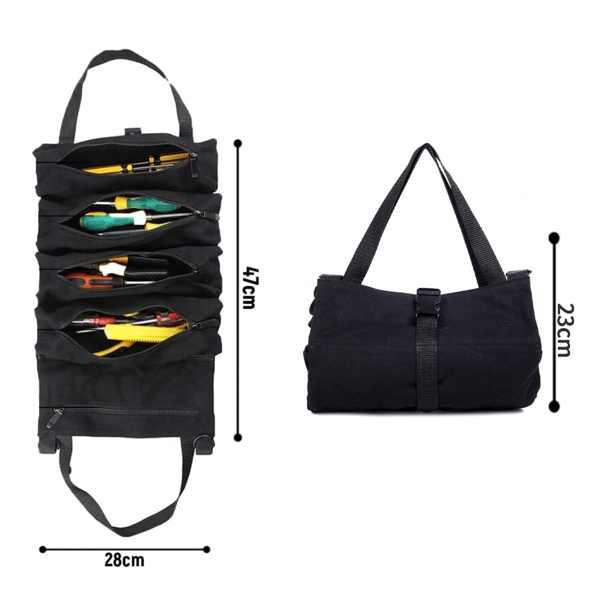 ATURE - Bolso Rollo Para Herramientas - Tela Oxford Resistente