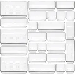 YOMYM - 25 Piezas Caja De Almacenamiento De Cocina Transparente