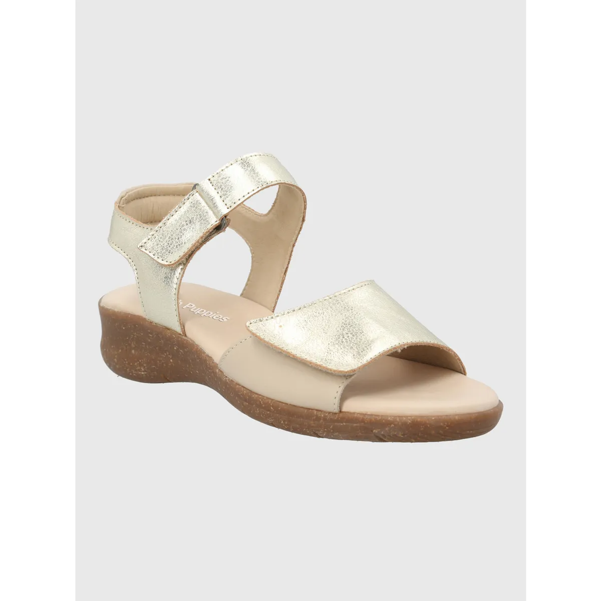 HUSH PUPPIES - Sandalia Cuero Mujer Moon Ligh Metalizada HUSH PUPPIES