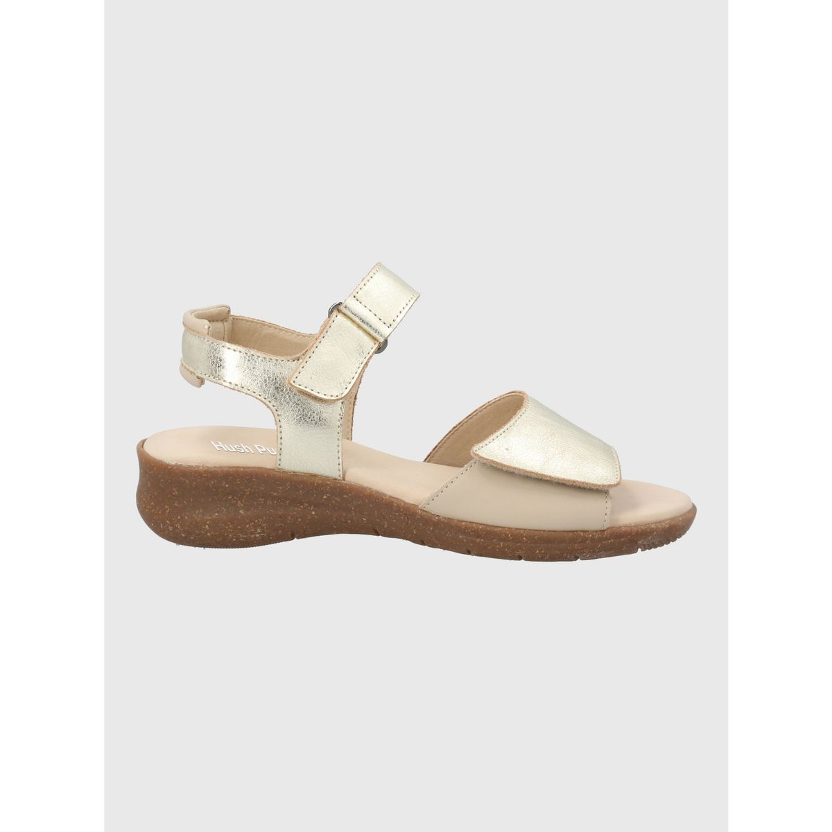 HUSH PUPPIES - Sandalia Cuero Mujer Moon Ligh Metalizada HUSH PUPPIES