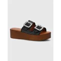 HUSH PUPPIES - Sandalia Cerutti Mujer Mulini Negra