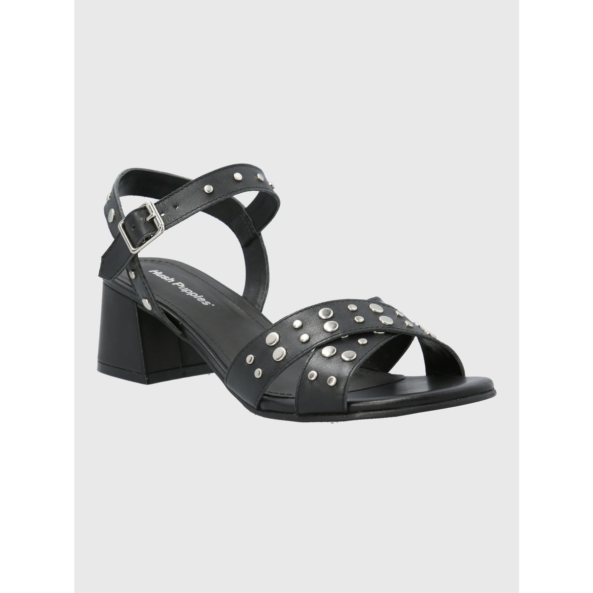 HUSH PUPPIES - Sandalia Vestir Mujer Cuero Casale Negra HUSH PUPPIES