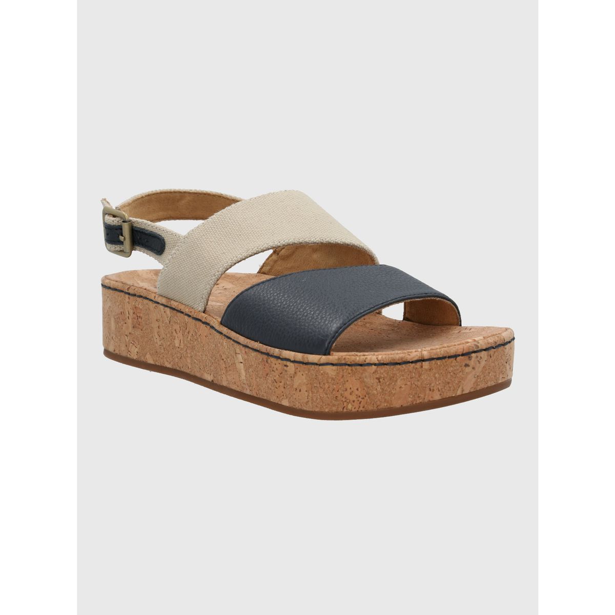 HUSH PUPPIES - Sandalia Cuero Mujer Lucille Azul HUSH PUPPIES