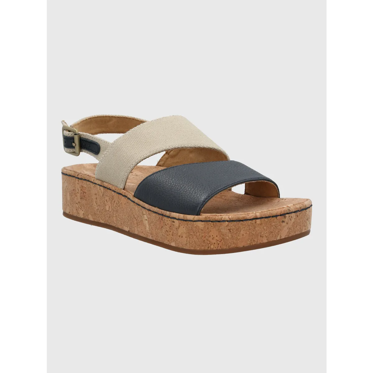 HUSH PUPPIES - Sandalia Cuero Mujer Lucille Azul HUSH PUPPIES