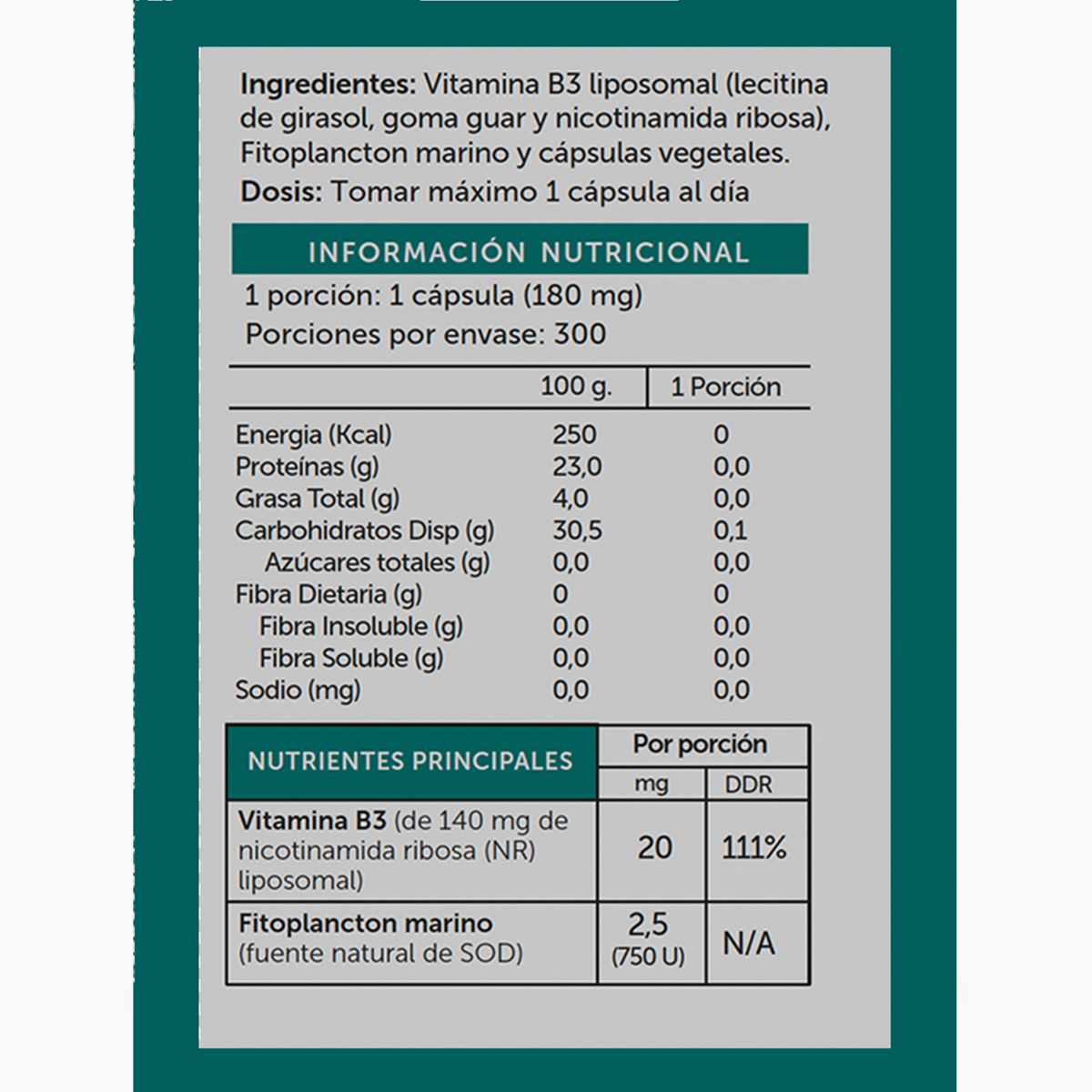 WELLPLUS - Nicotinamida Ribosa Liposomal con SOD