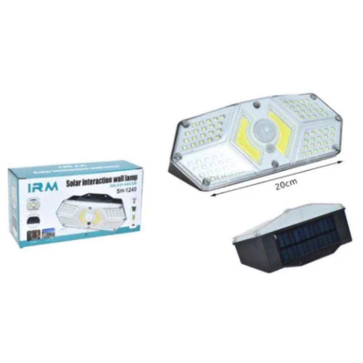 GENERICO - Foco Solar De Seguridad Con Sensor De Movimiento
