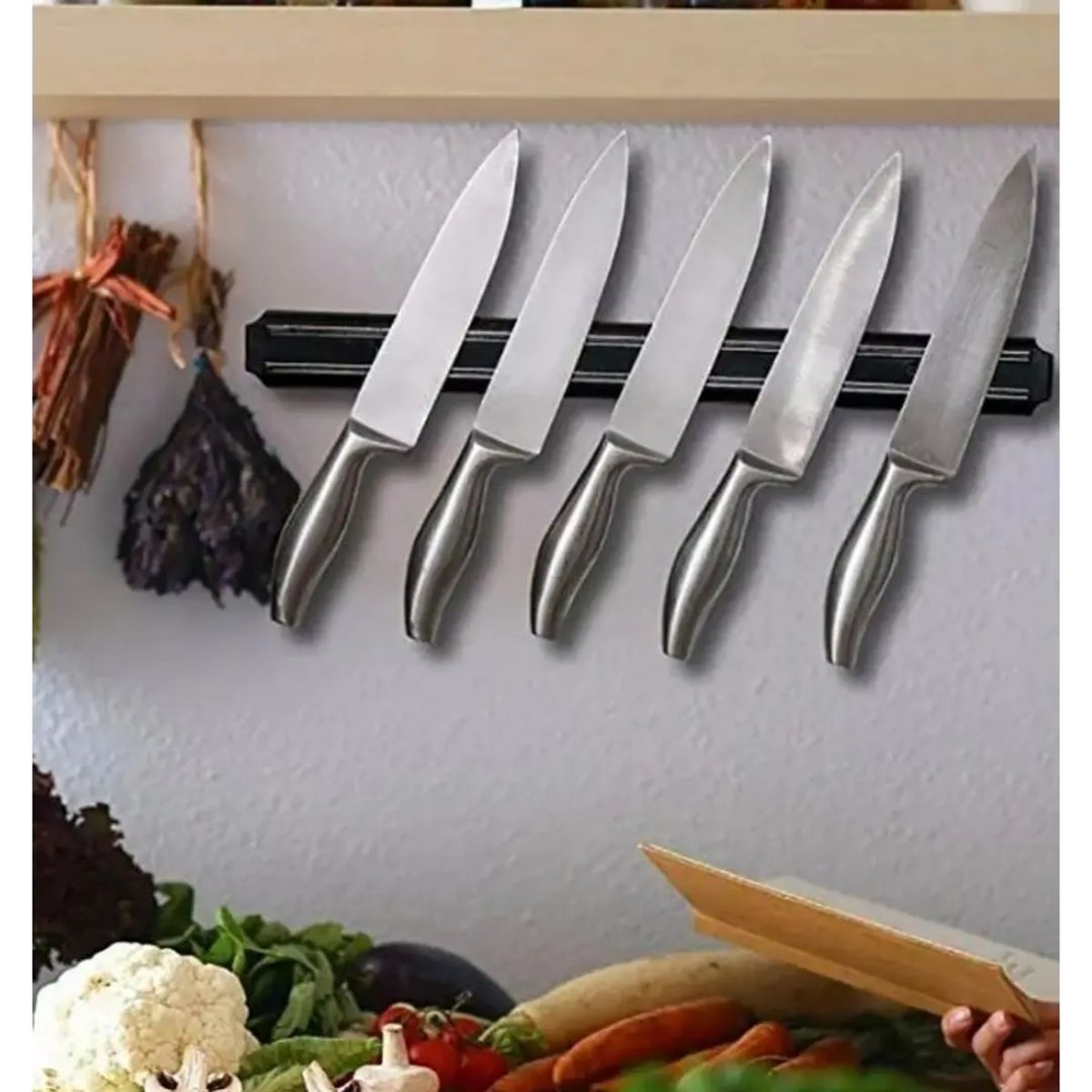 MOVI - Barra Magnética para Cuchillos Organizador de Utensilios