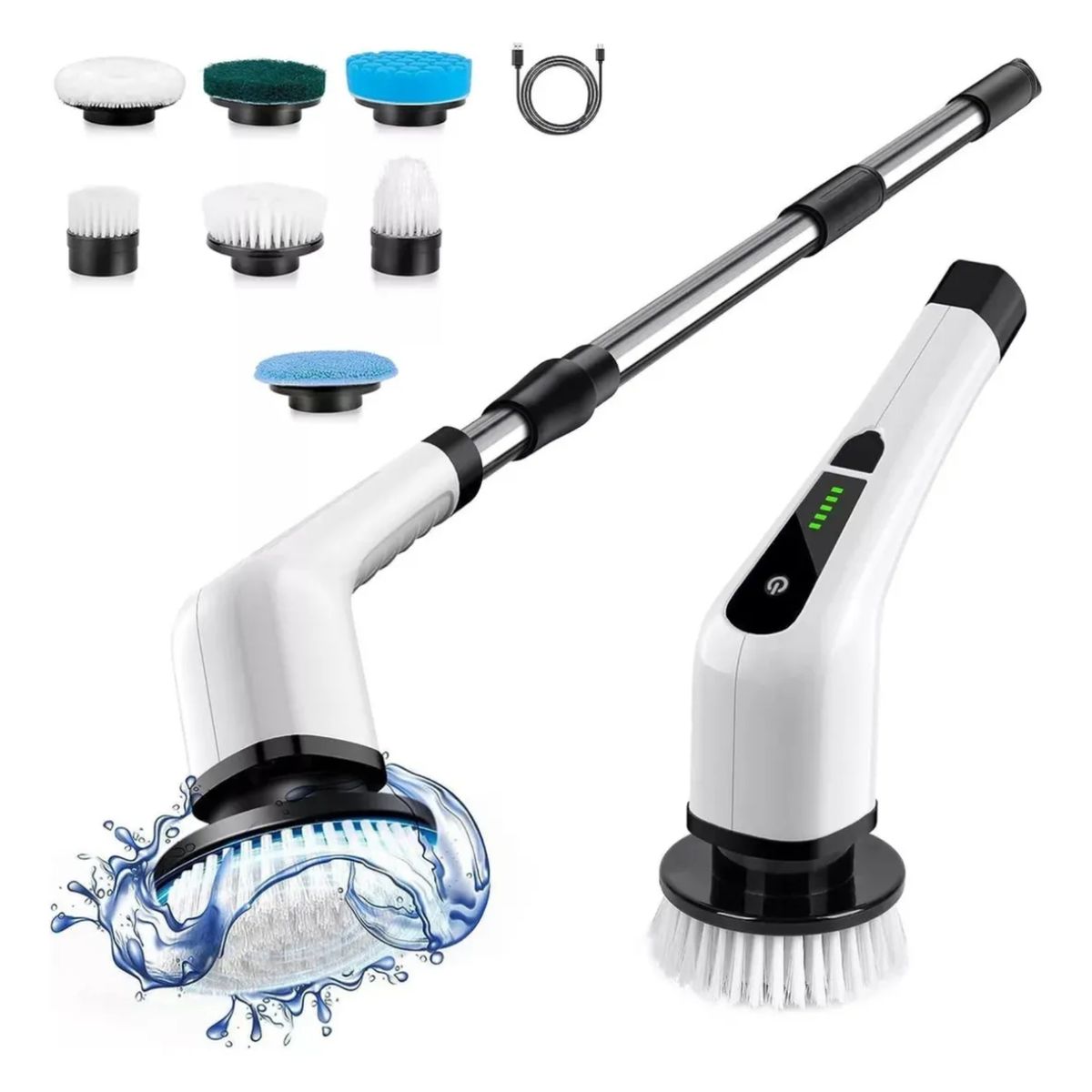 MOVI - Cepillo Limpieza Multifuncional Eléctrico 9 En 1