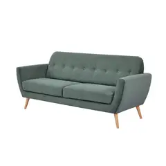 RELAN - Sofá 3 Cuerpos Bracciano Sillón Capitoné Verde