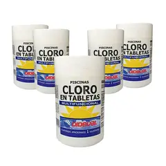 DIDEVAL - Kit Cloro En Tabletas Triple Acción Piscinas 5kg