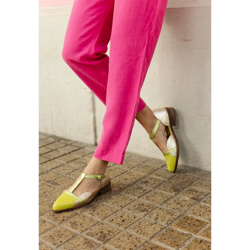 GIANI DAFIRENZE - Zapato Mujer / Pomarino Verde Niquel