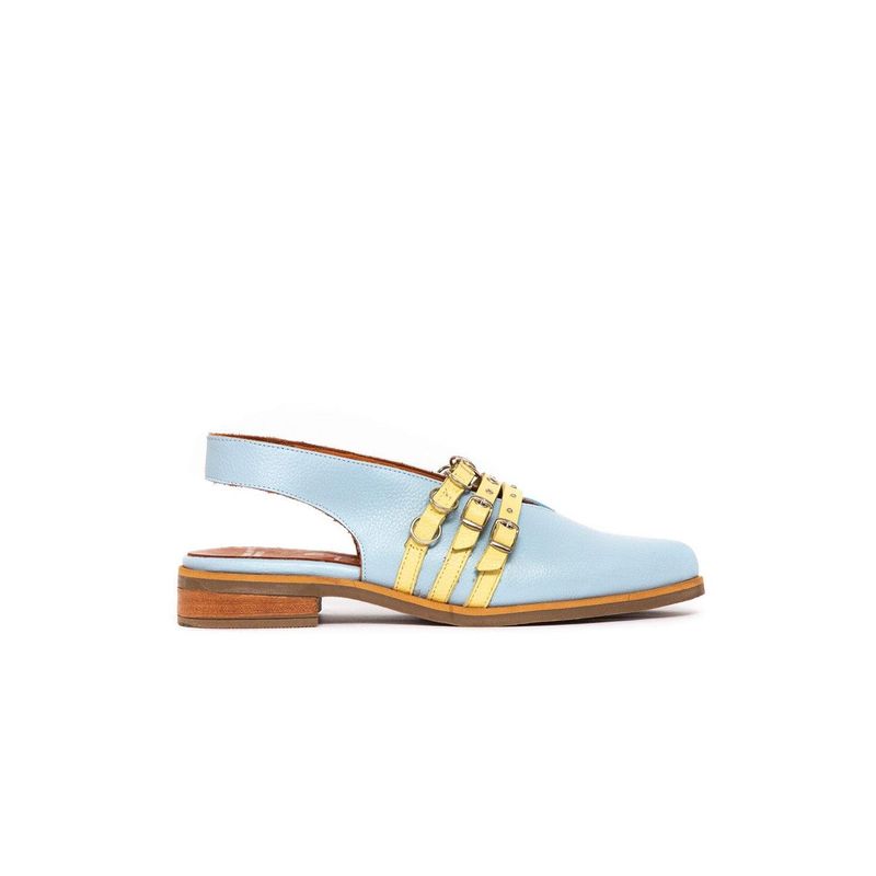 GIANI DAFIRENZE Zapato Mujer Fior Celeste Amarillo