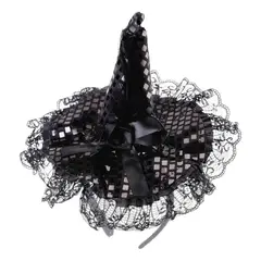 KUANGYE - Diadema de sombrero de bruja de Halloween para disfraz