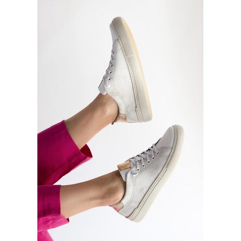 GIANI DAFIRENZE - Zapatilla Mujer / Violeta Blanca