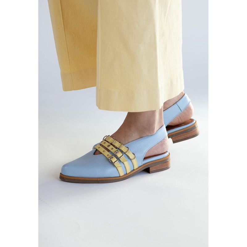 GIANI DAFIRENZE - Zapato Mujer / Fior Celeste Amarillo
