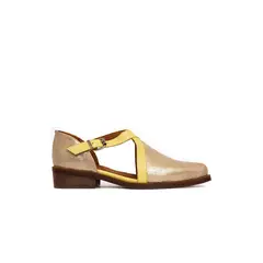 GIANI DAFIRENZE - Zapato Mujer / Rauli Metalico Amarillo