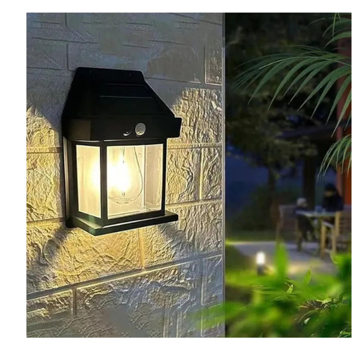 GENERICO - Lámpara De Pared Solar Irm Luz Cálida Exterior