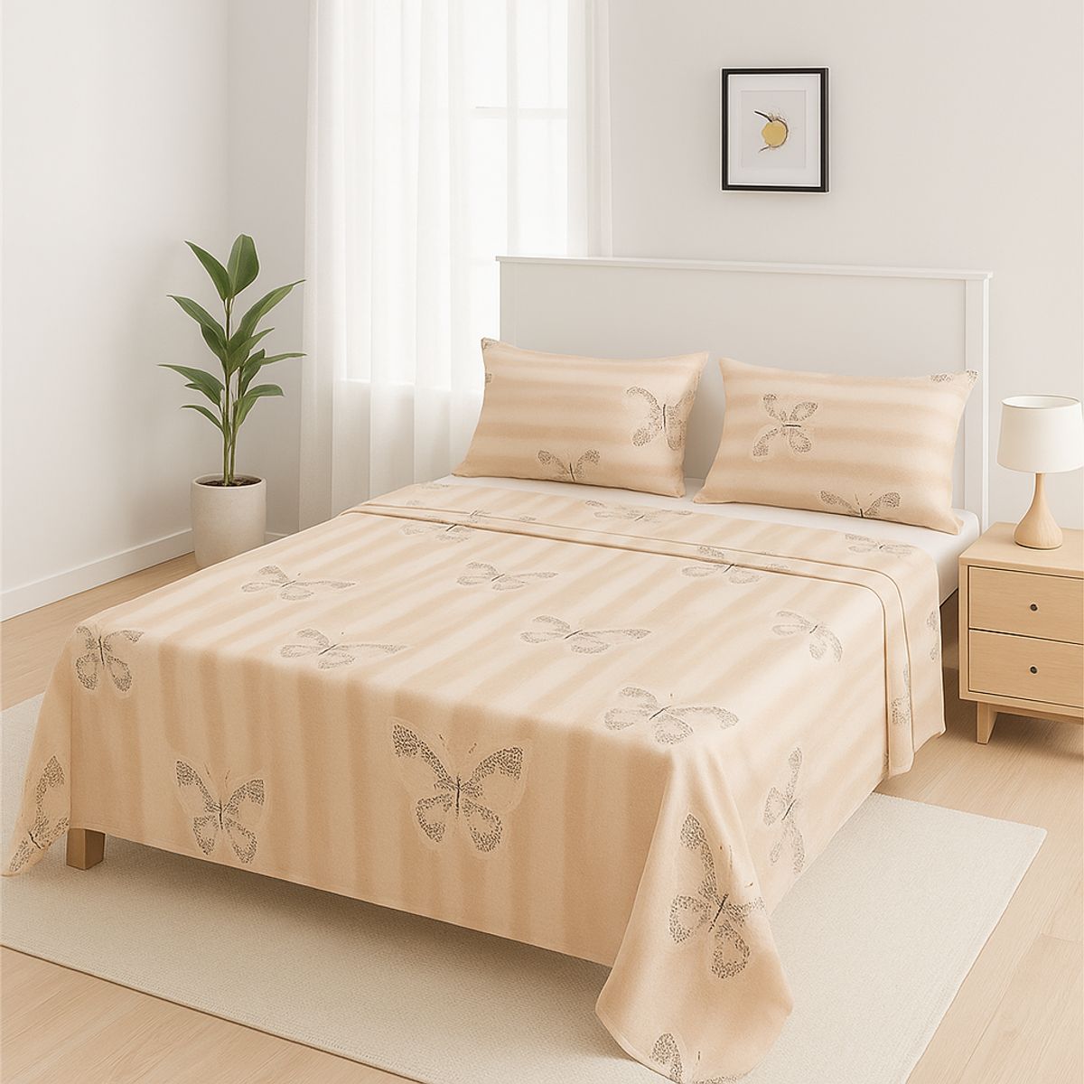 ARMONIA - Juego sábanas clásicas formato 775 144 hilos 2 Plazas