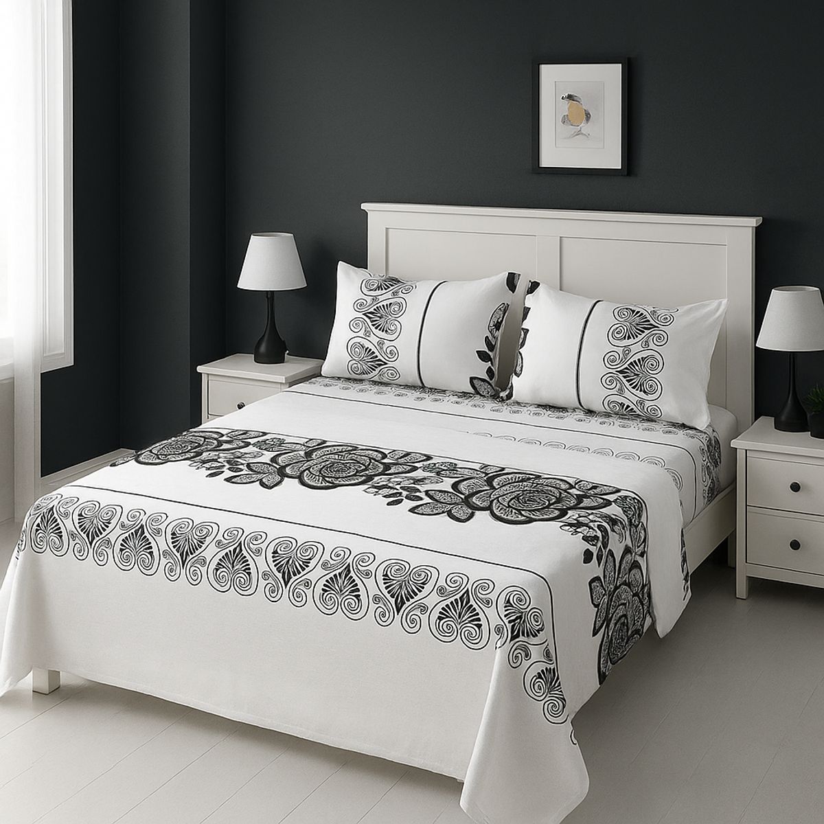 ARMONIA - tipo 768 sábanas 144 hilos 2 Plazas clásicas