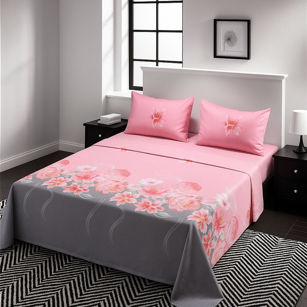 ARMONIA - tipo 762 juego de sábanas 2 Plazas clásicas 144 hilos