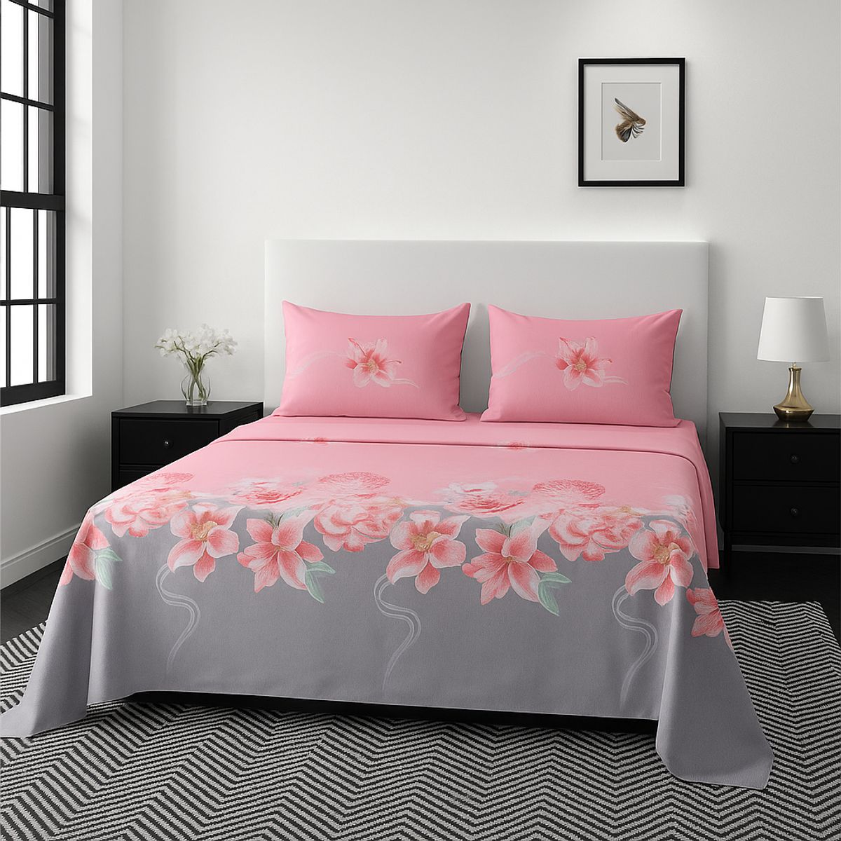 ARMONIA - tipo 762 juego de sábanas 2 Plazas clásicas 144 hilos