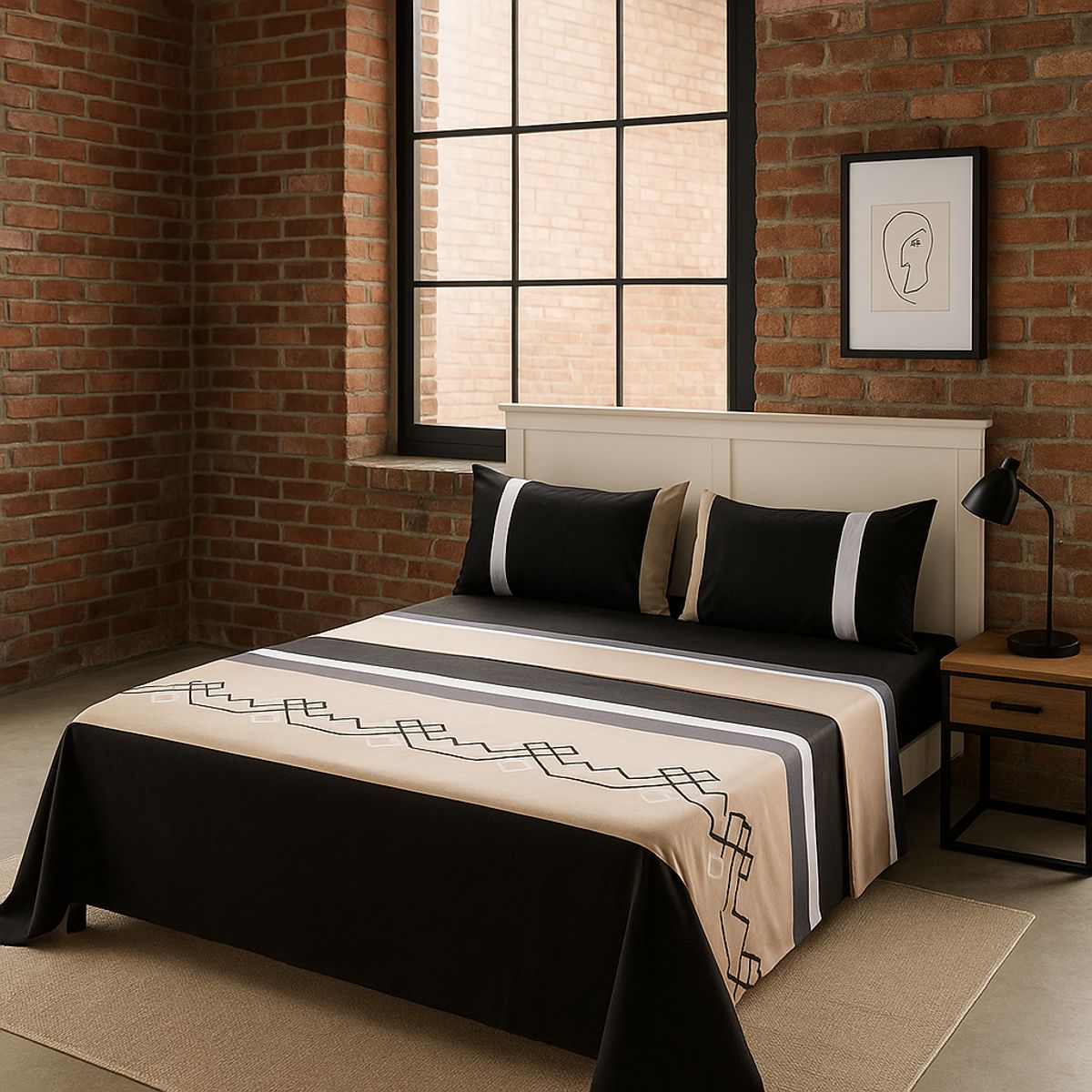 ARMONIA - Juego sábanas clásicas versión 762 144 hilos 2 Plazas