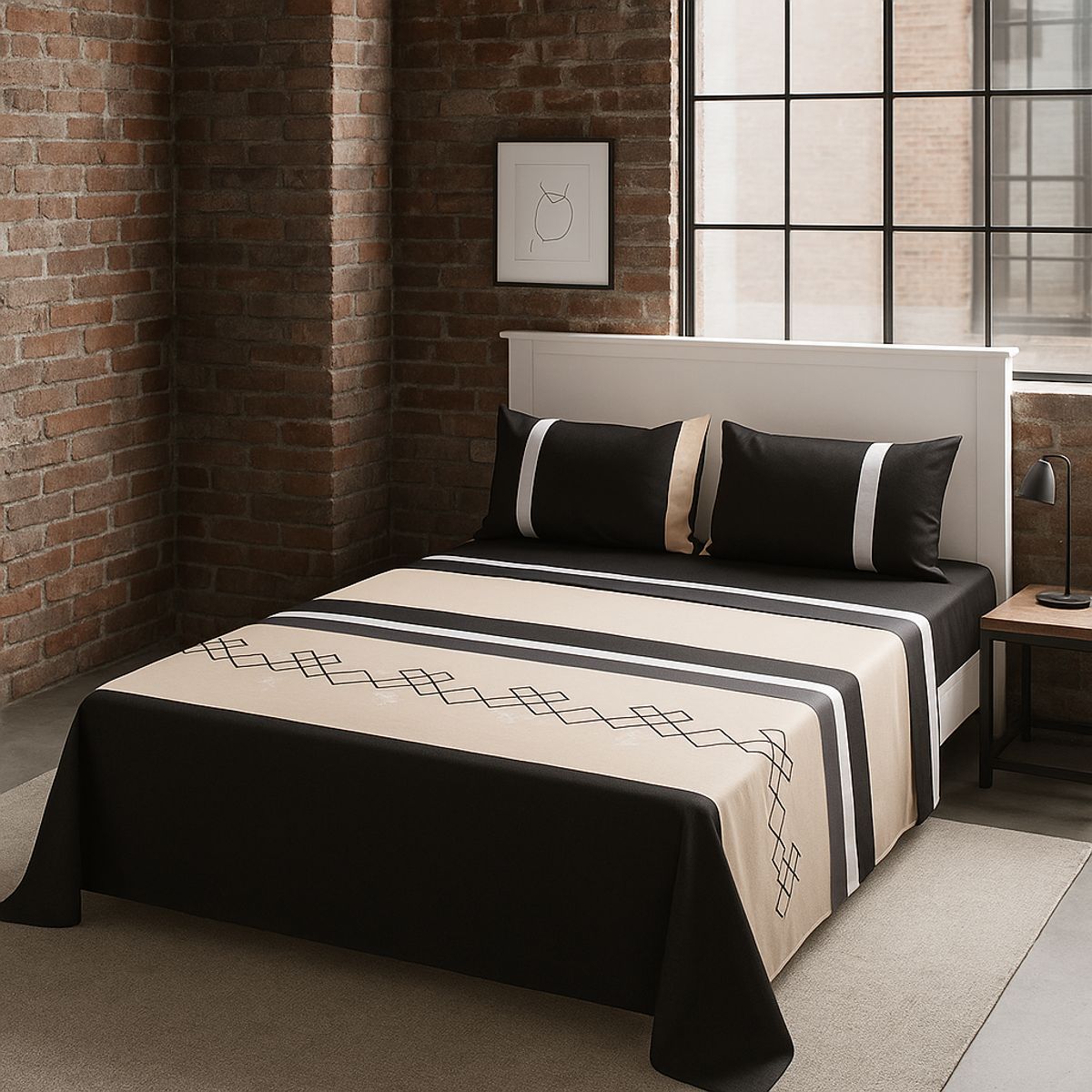 ARMONIA - Juego sábanas clásicas versión 762 144 hilos 2 Plazas