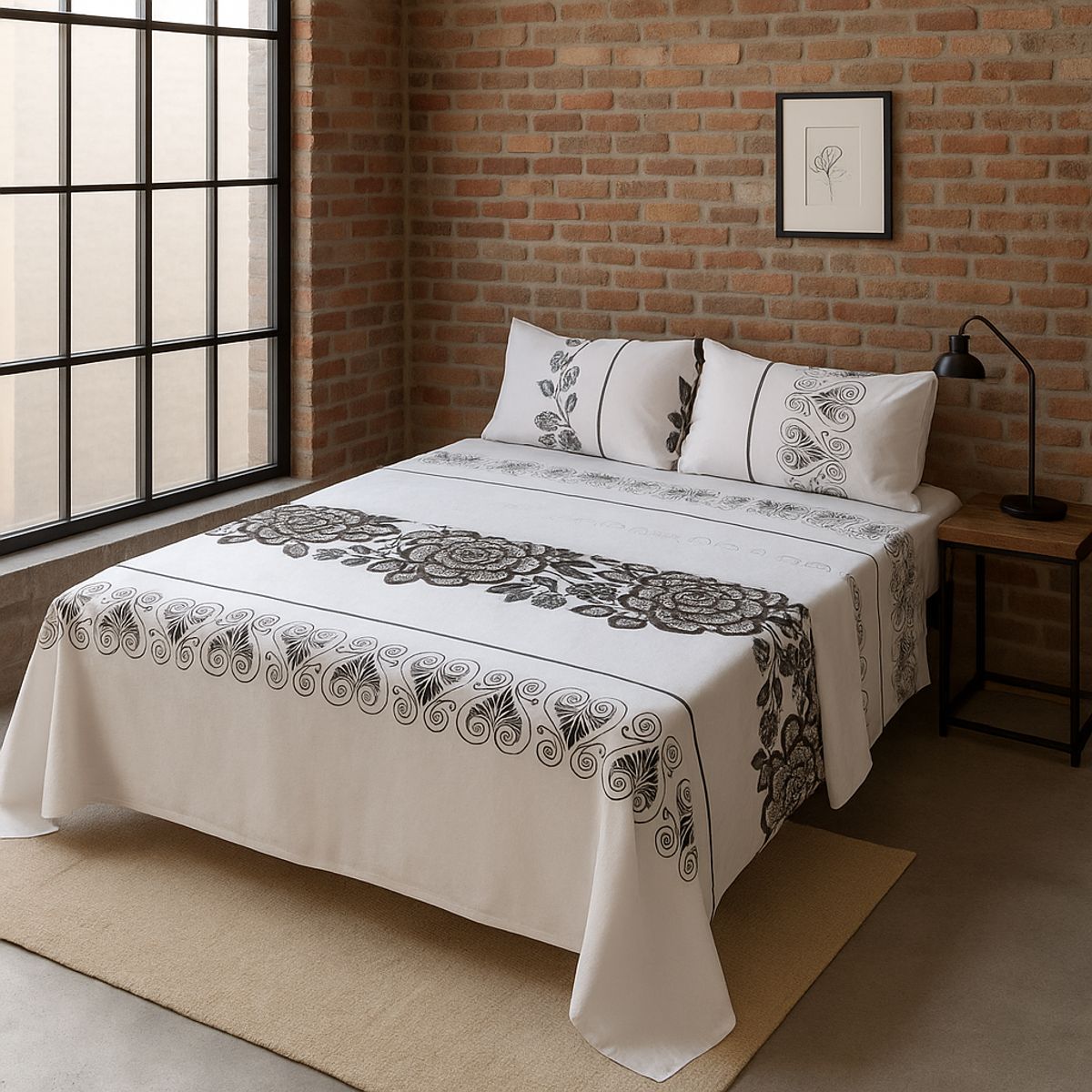 ARMONIA - modelo 762 sábanas clásicas 144 hilos 2 Plazas