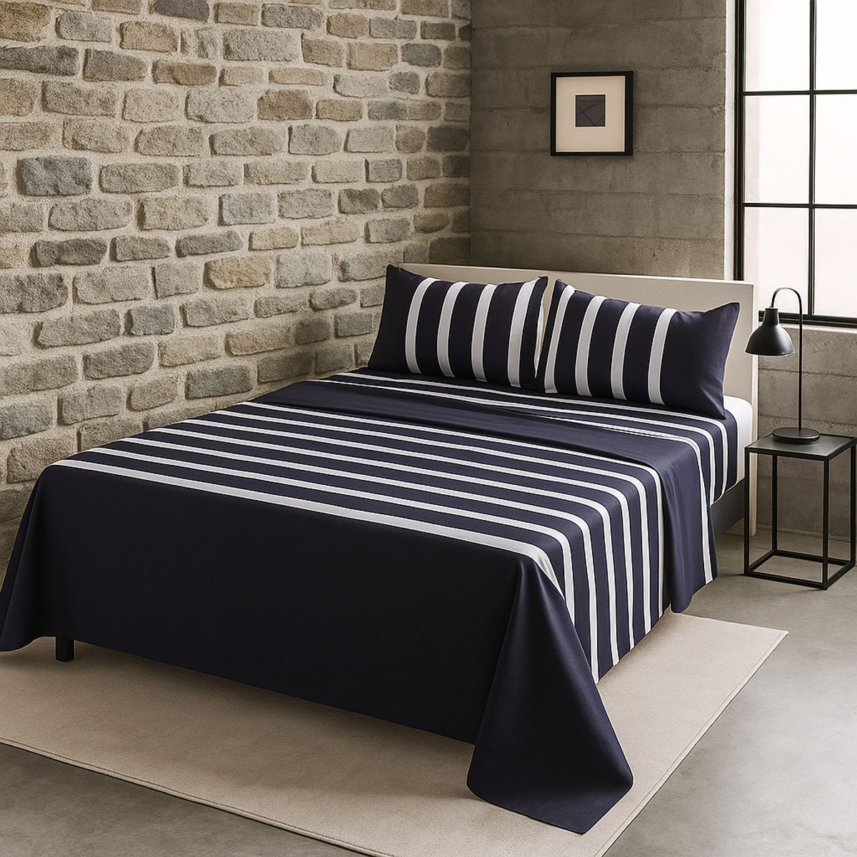 ARMONIA - estilo 762 sábanas 144 hilos 2 Plazas clásicas