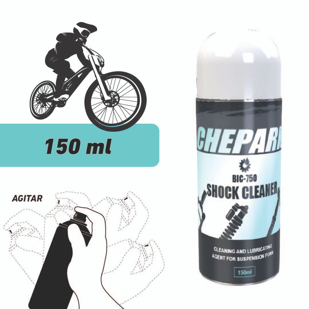CHEPARK - Limpiador De Suspensión Para Bicicleta Chepark   - Bic-750