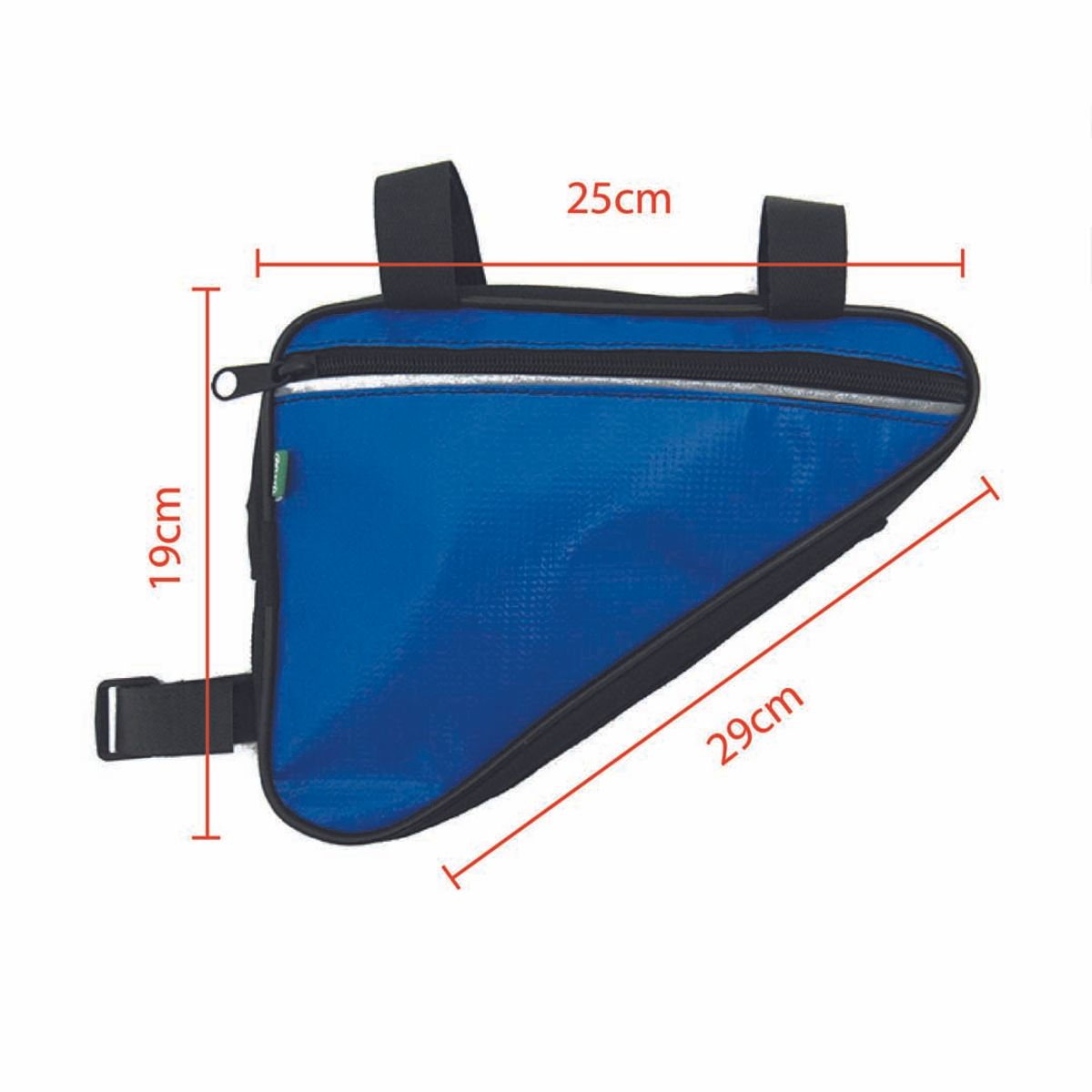 ONWHEELS - BOLSO TRIÁNGULO IMPERMEABLE DOS POSICIONES AZUL