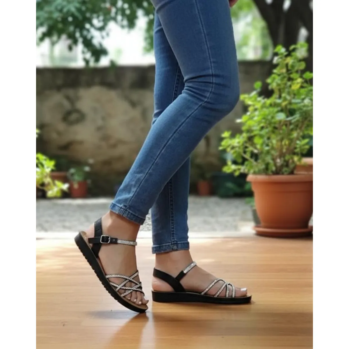 SNOOPY - Sandalias Mujer Casuales /Planas  para Dama  M518