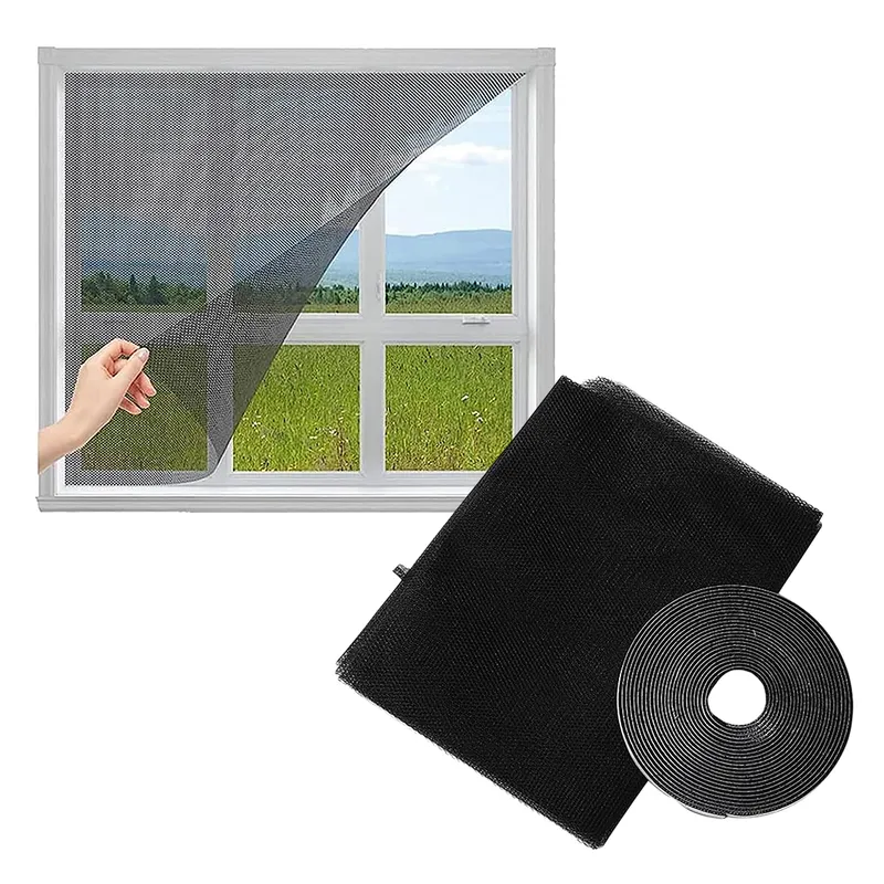 GENERICO - Pack X2 Malla Anti Mosquito Para Ventana Mosquitera Negro