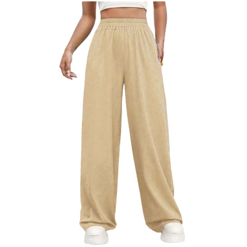 MPROPIA - Pantalón Palazzo Casual Sueltos. Pierna Ancha Recta. Verano 461