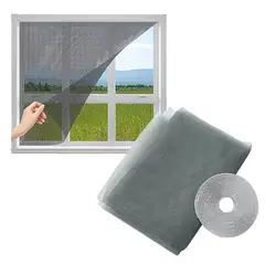 GENERICO - Pack X2 Malla Anti Mosquito Para Ventana Mosquitera Gris